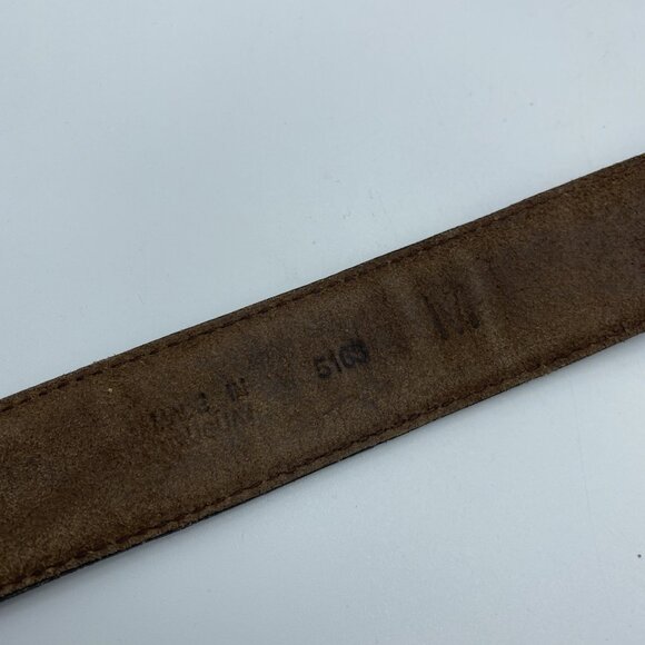 Unbranded Brown Genuine Leather Belt 5163 Women's Size M - Picture 8 of 12